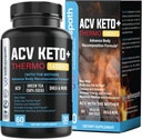 תוספי ACV Keto, Mothers Apple Cider Vinegar (1455 Mg) Pills for Metabolism and Appetite Support, TheRMO ACV Keto Pills for Weight Loss and Belly Fat, Adults Slimming כמוסות לנשים גברים