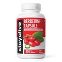 STAY ALIVE Premium Berberine עם Ceylon Cinnamon, 3in-1 מורכב עם Berberine HCL 1200mg & Bitter Gourd Extract, 120 קפסולות, אבקת כוח נוסף, Non-GMO & Gluten-Free תוסף