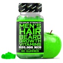 Best Beard Stuff Beard Growth ויטמינים - ביוטין מסטיקנים עבור Beard & Hair growth growth - כוח מקסימלי 620,000mcg Biotin עם Collagen, MSM, Keratin & Bamboo לחלץ