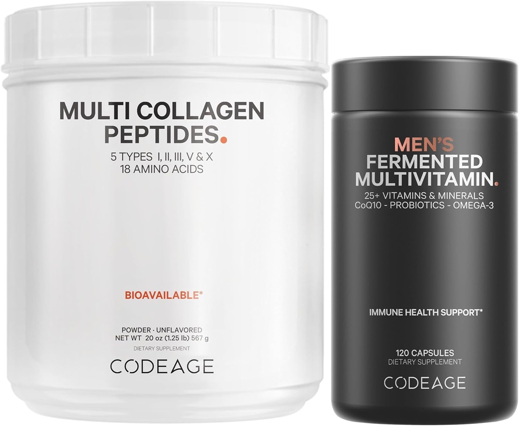 Multi Collagen חלבונים + Men's Daily Multivitamin Bundle