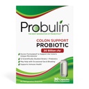 Probulin מושבת תמיכה יומית Probiotic + Prebiotic + תמיכה Gut Health, Occasional Gas ו Bloating - 20 מיליארד CFU - 12 סטרינס, 30 קפסולות טבעוניות