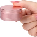 Portable Pill Box Pill Case Daily - ווטרס יחיד מתכת המכיל גלולה עבור Pocket Purse, Aluminium Alloy Round Daily Medicine מארגנת כדי להחזיק ויטמינים, שמן דגים, תרופות גודל בינוני