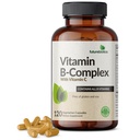 Futurebiotics ויטמין B Complex עם ויטמין C תומך בייצור אנרגיה, מערכת העצבים ותמיכה - non-GMO, 120 קפסולות צמחוניות