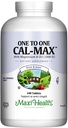 Maxi Health 500 מ"ג Calcium תוסף עם ויטמין D3 (1000 IU) ומגנזיום (500 מ"ג) - עצם, שיניים ותמיכה משותפת לגברים ונשים - 240 טבליות