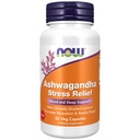 עכשיו תוספי מזון, Ashwagandha Stress הקלה, Mood ו- Sleep Support*, עם קלינית למד Lactium®, מקדם את הרגיעה ושינה שקטה *, 60 קפסולות Veg