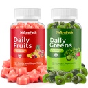 פירות Superfood ו- Veggies Gummies (120 Chews), 12 + Superפריs & 30 Veggies, פירות & Herbs, פירות וירקות ויטמינים, non-GMO, Pectin-מבוסס, Gluten-Free