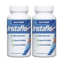 Instaflex Joint Support Supplement - Clinically Stud Joint Relief Band of Glucosamine, MSM, White Willow, Turmeric, ג'ינג'ר, קייאן, Hyaluronic Acid - 180 קפסולות