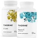 THORNE - Immune Support Combo - ויטמין D3 & ויטמין C לתפקוד חיסוני בריא - 30 עד 90 משרתים