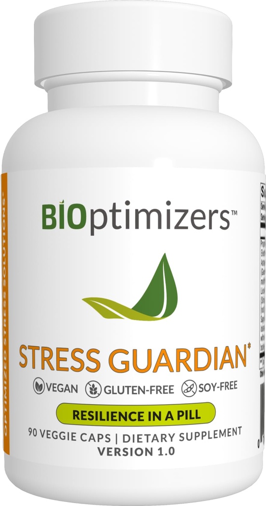 BIOptimizers Stress Guard - Stress Relief קפסולת - ניהול תמיכה במנוחה - 90 קפסולות