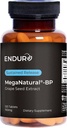 MegaNatural BP, Grape Seed לחלץ תוספי מזון עם Sustained-release California Grape Seed לחלץ תוספי צמחי מרפא עבור אופטימיזציה של Absorption & תומך אנרגיה, 150 מ"ג, 120 טבליות