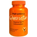 Querce-Tal Quercetin + Bromelain 120 Veg כמוסות | High Potency Enhanced Absorption Bioavailability. תמיכה ב- Anti-Oxidant, Flare up Events, Heart Immune Health, Packaging May Vary