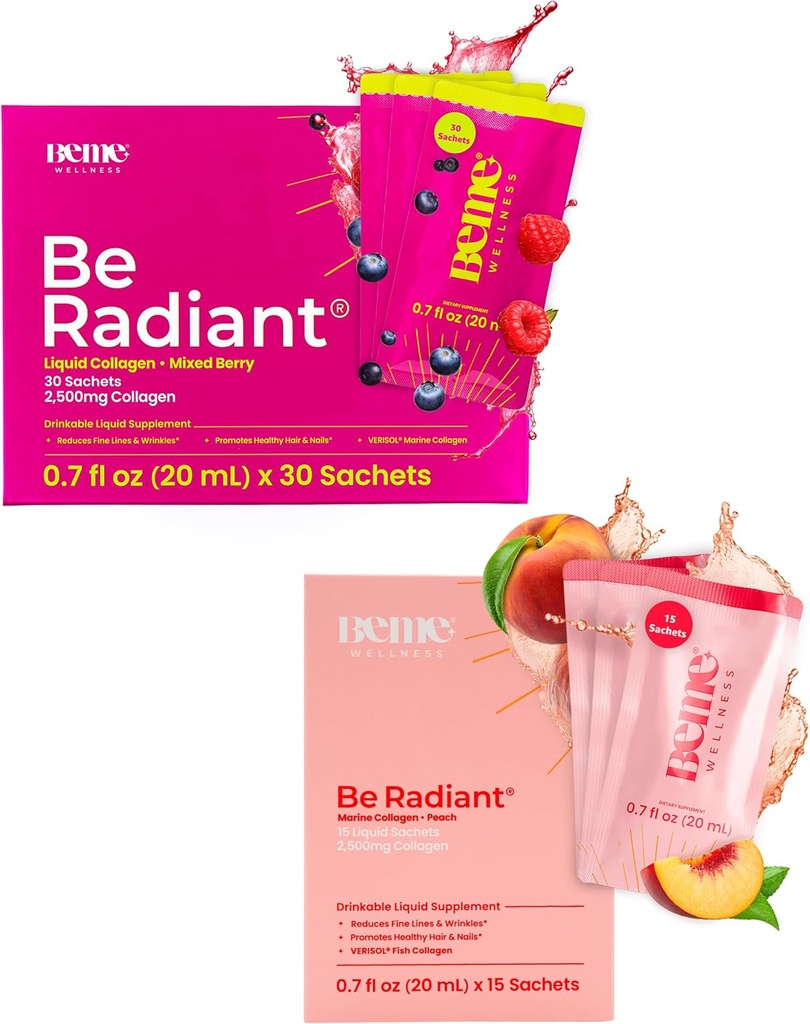 BeMe BeRadiant Peach & Berry Bundle - תוספי שתייה נוזליים