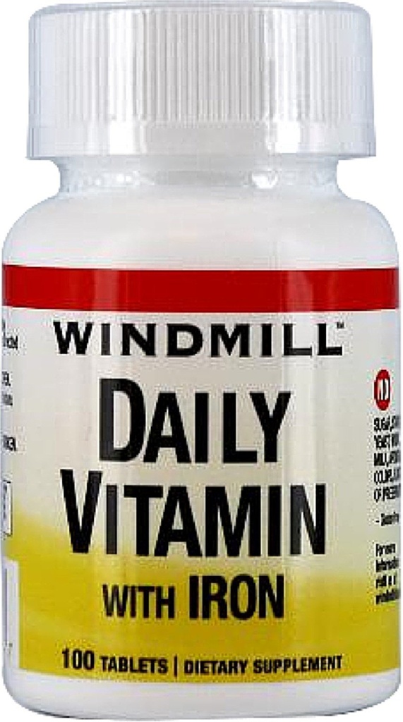 Windmill Daily ויטמין עם ברזל ו Beta-Carotene