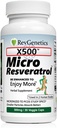 X500: Pure Resveratrol 500mg - Pure Trans-Resveratrol - 30 קפסולות Vegetarian - 500 מ"ג לקפסולה
