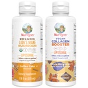 MaryRuth Organics Lion's Mane Liposomal (Coffee Cake) & Collagen Booster Liposomal (Maple Hota) פרויקט תווית נקייה מאומת ויטמינים ® לתמיכה קוגניטיבית, יופי ובריאות משותפת, טבעוני, Non-GMO