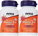 Now Foods ויטמין D35,000 IU, 240 רכות (Pack of 2)