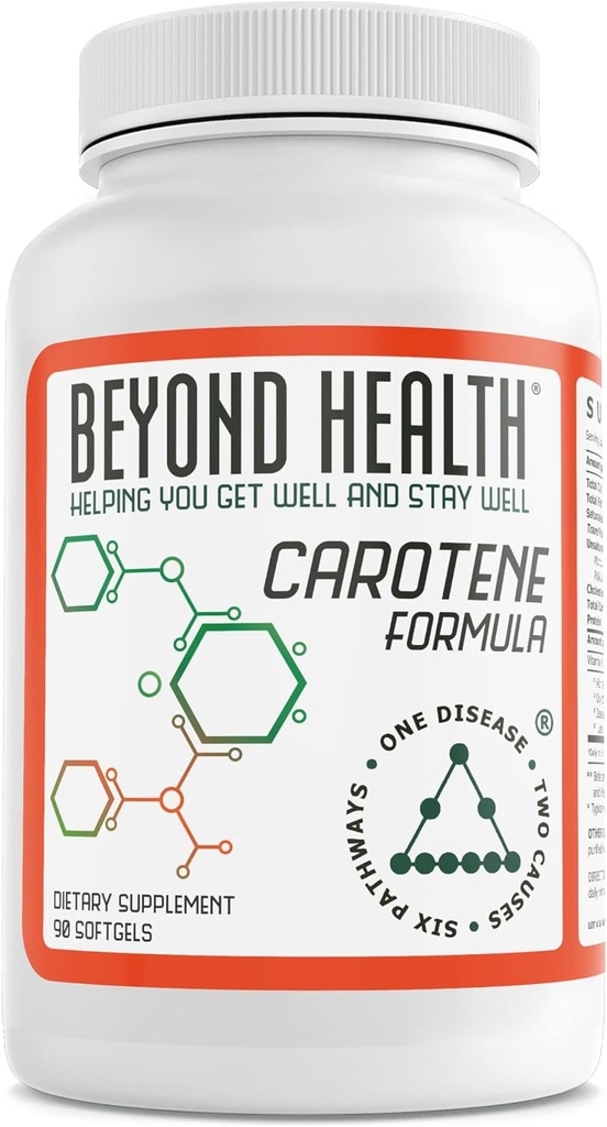 מעבר לבריאות Carotene פורמולה 90 Softgels - תוספת משולבת עם Carotenoids