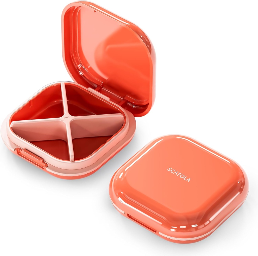 Small Pill Case, Travel Pill Box, Portable PillPSKer, Pill Container for Pocket 4 השוואתיות, Dailyקומפקטי Travel Medicine Holder for ויטמינים תרופות (Pink)