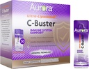 Aurora Nutrascience Ultra Liposomal C-Buster Immune System Support, ויטמין C, ויטמין D, Zinc, Elderberry, Pelargonium, ויטמין K & גינזנג, 30 Packets, 10 ML