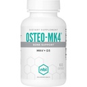 NBI Osteo-MK4עצמות תמיכה | ויטמין D & K Complex | 45 מ"ג ויטמין K2 (MK4) עבור בריאות העצם חזקה ותפקוד | 60ct Veggie כמוסות