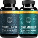 Primal Harvest Primal Gut Recovery and Primal Magnesium תוסף 2 Pack Bundle (180 קפסולות)