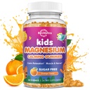 Calm Magnesium Gummies לילדים - Magnesium Glycinate תוסף עבור שינה, המוח, Immune & Bone בריאות - Great Tasting Magnesium חניכיים לילדים ומבוגרים - סוכר טבעוני חינם כתום חינם 60ct