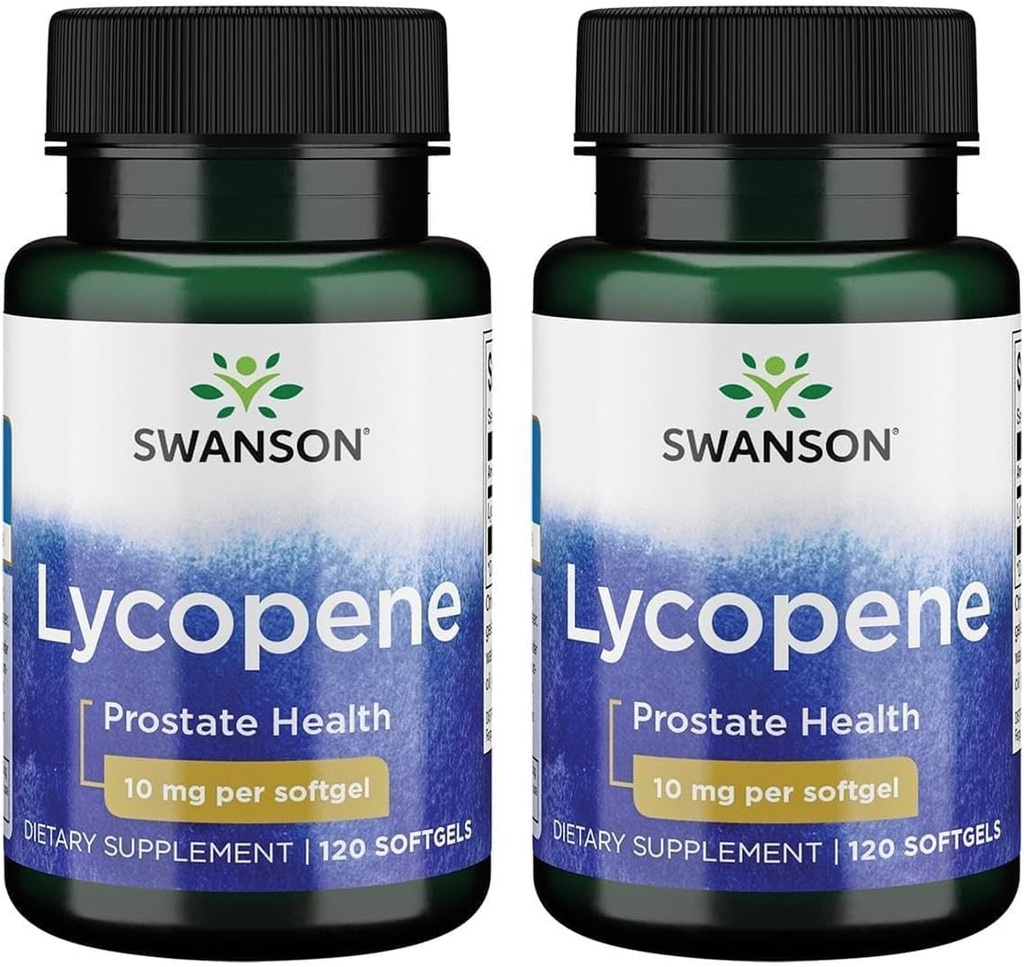 Swanson Lycopene 10 מ"ג 120 Sgels (2 Pack)