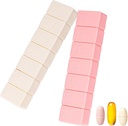 Sanderala 2Pack Weekly Pill מארגנת, Extra Large 7 Days Pill Cases Travel Daily Pill Box for Fish Oil, Calcium Tablets Supplements ו- אחרים גלולות ויטמין
