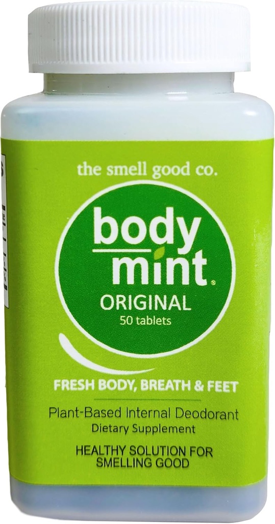 גוף Mint מקורי | Chlorophyll Deodorizing תוסף עבור פריחת גוף מלאה | אלומיניום חינם צמחי מבוסס Deodorant
