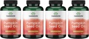 Swanson Pumpkin Seed Oil - High Bioavailable EFAs - (100 Softgel קפסולות, 1000 מ"ג כל) 4 Pack