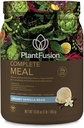 PlantFusion Complete Mealהחלפת שקד - אבקת חלבון מבוססת צמחים עם Superfoods, Greens & Probiotics - טבעוני, Gluten Free, Soy Free, Non-Dairy, No Sugar, non-GMO - Vanilla 1 lb