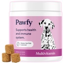 Pwfy Dog Multivitamins 15 ב 1 | ויטמינים לכלבים עבור Skin & Coat - תמיכה כללית בריאות | תוספי כלבים מבוגרים מתקדמים מ- Occasional Itching | Puppy Tasty ויטמין C Chews - 30 Count Count