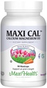 Maxi Health Calcium 1000 מ"ג תוסף עם ויטמין D3 (1000 IU) ומגנזיום (500 מ"ג) - עצם, שיניים ותמיכה משותפת לגברים ונשים - 90 קפסולות