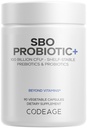 Codeage SBO Probiotics, 100 מיליארד CFUs Per Serve, Multi Strain Soil Based Organisms Band and Organic Fermented הבוטני בלנדר, Shelf-Stable, 90 קפסולות
