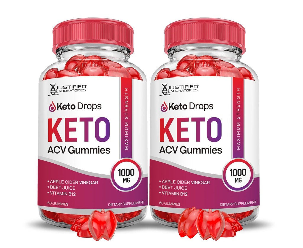 מעבדות צודקות (2 Pack Keto Drops Keto ACV חניכיים מתקדמות פורמולה 1000MG פורמולה עם אבקת מיץ Pomegranate B12 טבעוני non GMO 120 מסטיק