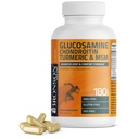 Bronson Glucosamine Chondroitin Turmeric & MSM מתקדם Joint & Cartilage פורמולה, תומך משותףים בריאים, ניידות ו Cartilage - Non-GMO, 180 קפסולות
