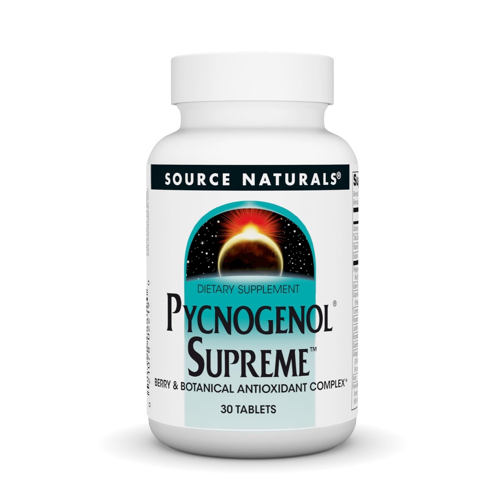 מקור טבעי Pycnogenol העליון, ברי & הבוטני Antioxidant Complex * 30 טבליות