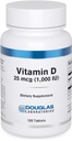 דאגלס מעבדות ויטמין D 25 mcg (1,000 IU) - D3 ויטמין - עבור תמיכה החיסון, בריאות העצם & Tooth בריאות * - D כמו כולסטרול - 100 טבליות