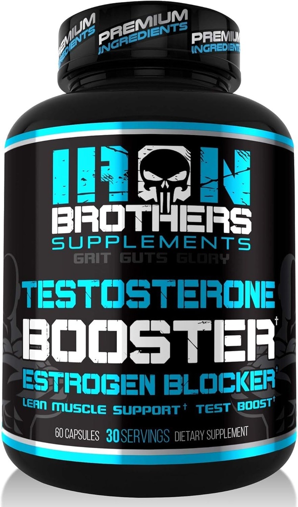 טסטוסטרון Booster עבור גברים עם Estrogen בלוקer - טבעי Anti-Estrogen תוספת כדי להגדיל את Libido & כוח - Boost שרירים צמיחה וירידה במשקל - Indole 3 Carbinol & Tribulus -60 קפסולות