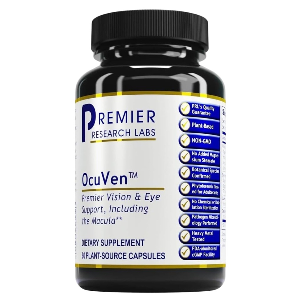 מעבדות מחקר ראש הממשלה OcuVen - Lutein ו Zeaxanthin תוספת, ויטמין עיניים, תוספי בריאות עיניים למבוגרים מבוגרים מבוגרים מבוגרים, חזון, בריאות Macular, טיפול עיניים - 60 קפסולות צמחוניות