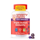 SmartyPants Kids Immunity Elderberry Gummies: Kids Immune Support Supplement, ויטמין C, ויטמין D, ויטמינים B6 & B12 ו- Zinc, Gluten Free, Elderberry Flavor, הרוזן (30 יום אספקה)