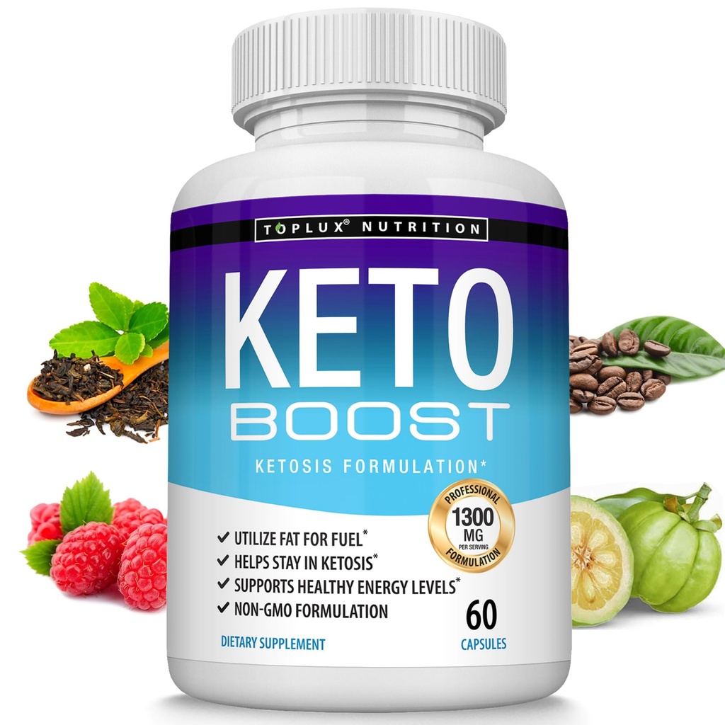 Keto Boost Diet Pills Ketosis תוסף - Natural Exogenous Keto Formula Support Energy & Focus, Advanced Ketones for Ketogenic Diet, Keto Diet Pills, עבור גברים נשים