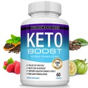 Keto Boost Diet Pills Ketosis תוסף - Natural Exogenous Keto Formula Support Energy & Focus, Advanced Ketones for Ketogenic Diet, Keto Diet Pills, עבור גברים נשים