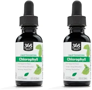 365 על ידי Whole Foods Market, נוזל Chlorophyll, 1 Fl Oz (Pack of 2)