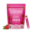 Ultima Replenisher Daily Electrolyte אבקת משקאות Mix - Sugar Free - Raspberry, 20 Stickpacks - hydrotion Packets עם 6 Key Electrolytes ו- Trace מינרלים - Keto Friendly, טבעוני, non-GMO
