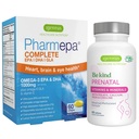 Advanced Prenatal Multivitamin & Pharmpa שלם EPA DHA rTG אומגה 3 1000 מ"ג הריון תמיכה Bundle, על ידי Igennuss