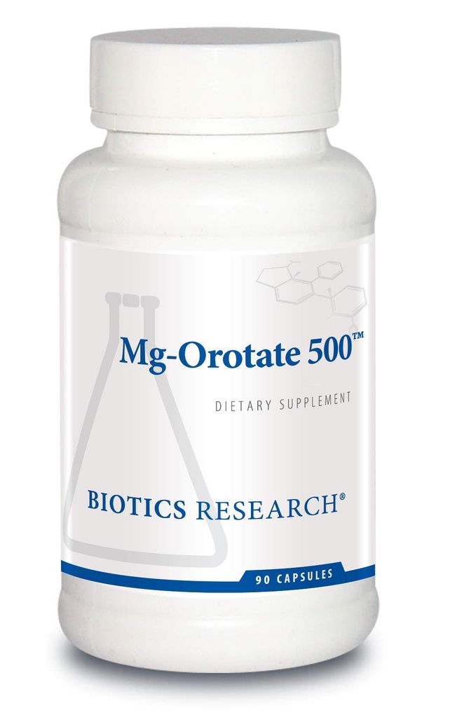 Biotics Research Mg Orotate 500 מ"ג TM Magnesium Orotate - 2 קפסולות לשרת (1000 מ"ג) - Cardiovascular Support Heart Health, ההרגעה הכוללת, משפרת את השינה ואת הירגעות השרירים - 90 קפסולות ל- 90 ק"ג)