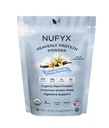 NUFYX® - אבקת חלבון שמימית ® אבקת ® ® - 100% אורגני צומחים בארה"ב - טבעונית - Gluten Free - Low Carb (Creamy Vanilla, 40 Scoops)