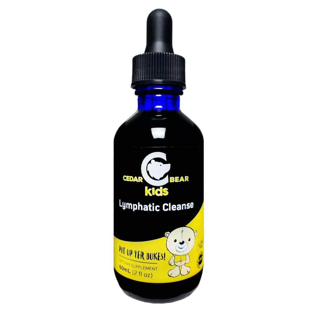 Cedar Bear Lymphatic ניקוי עבור ילדים - תוספי צמחי נוזלי התומכים בריאות Lymphatic & Immune פונקציונלי 2 oz (Pack של 1)