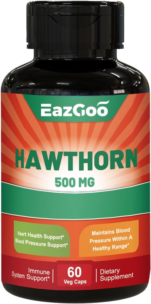 הותורן ברי קפסולות- Antioxidant, Circulation Support-Hawthorne תוסף 60 קפסולות טבעוניות, Non-GMO